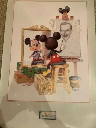 Mickey Mouse Walt Disney  Triple Self Portrait  by Charles Boyer 2