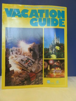 Walt Disney World 1991 Resort Vacation Guide Wdw Brochure