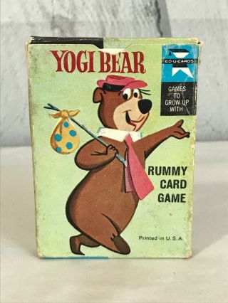Ed - U - Cards Yogi Bear Rummy Card Game 1961