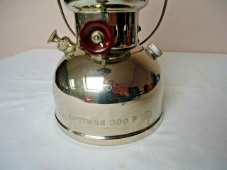 Rare Vintage Optimus 300P kerosene pressure lantern in a 3