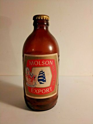 Molson Export Ale Bottle / Cap Fergus Highland Games 1977 Canada Event