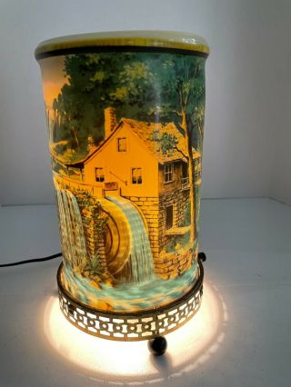 Vintage Mid Century Econolite Motion Lamp 1956 Old Mill Great