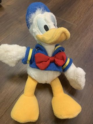 Walt Disney World Parks Exclusive Donald Duck Plush Fuzzy Stuffed Vintage