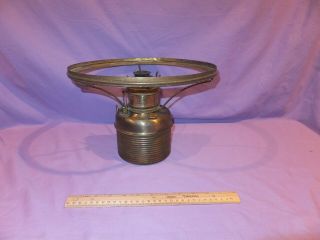 Scarce 1895 P&A Plume and Atwood High Dome Brass oil lamp font 2