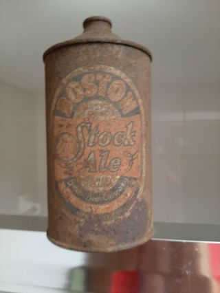 Boston Stock Ale Quart Cone Top Beer Can.