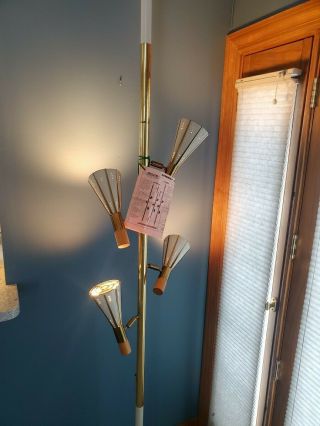 1950s Stiffel Tension Pole Lamp