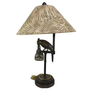Frederick Cooper Vintage Parrot Table Top Lamp With Shade