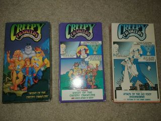 Creepy Crawlers Action Series Vhs Tapes.  Vintage 90 
