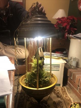 1960’s Vintage Creators Motion Oil Rain Lamp Old Grist Mill Hanging Lamp
