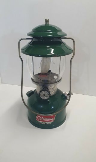 Coleman Usa Model 201 Kerosene Lantern.  Dated 8/82