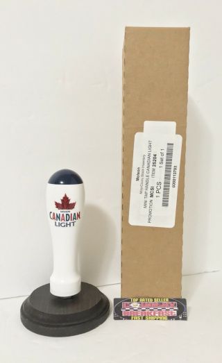Molson Canadian Light Maple Leaf Beer Tap Handle 5.  5” Tall - Brand