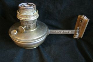 Aladdin Model B Bronze Bracket Lamp W/0188 Bronze Bracket=nice