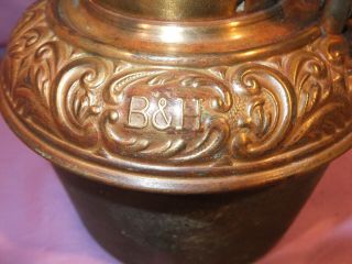 1890 ' s B&H Bradley and Hubbard Gone with the wind oil lamp 2