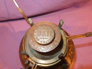 1890 ' s B&H Bradley and Hubbard Gone with the wind oil lamp 3