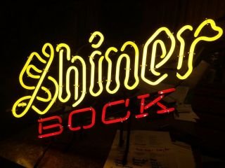 Shiner Bock Beer Neon Sign Lamp Light Beer Bar 27 