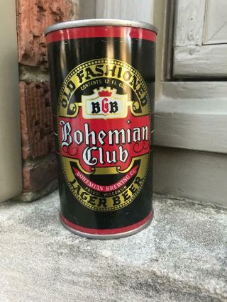 Bohemian Club - Empty 12 Oz Flat Top Beer Can - Potosi,  Wisconsin