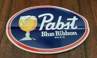 (10) Vintage Pabst Blue Ribbon Beer Bumper Stickers - 6 " X 4 "