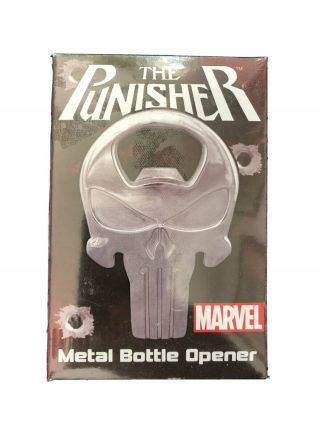 Marvel The Punisher Skull Logo Metal Bottle Opener.