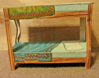 Vintage 1966 Johnny West Circle X Ranch By Marx Bed Bunk Part 13 " X 10 " X 5 "