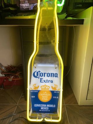 Corona Extra Neon Sign Beer Bar Light 9x4x36 Inches Usa