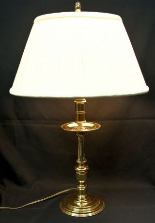 Baldwin Brass James River Williamsburg Candlestick Desk Table Lamp 23 " Tall