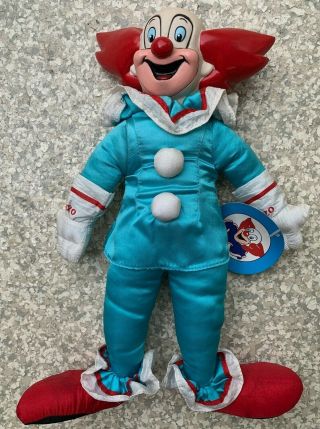 Vintage Bozo The Clown Plush Doll - 13 " Inches With Tag