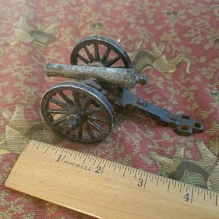 Vintage Penncraft Cast Iron Brass Civil War Cannon