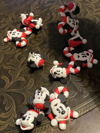 Vintage Walt Disney Mickey Mouse Christmas Ornaments