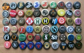 50 Different Letter Themed Mostly Usa Micro Craft Beer Bottle Caps