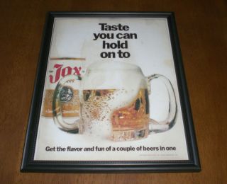 Jax Beer Framed Color Ad Print - Jackson Brewing Co.  - Orleans,  La.