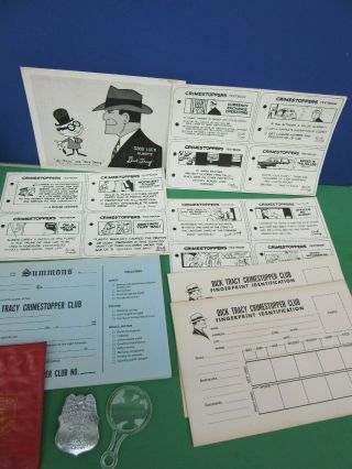 1961 Dick Tracy Crimestoppers Club Kit
