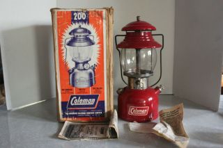 Coleman Canada Model 200 Lantern September 1959 And Paper