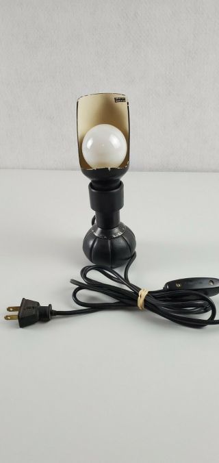 Vtg Black Table Lamp By Gino Sarfatti Arteluce Milano Made In Italy
