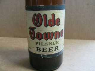 Consumers Brewing Co Newark Ohio Oh Paper Label Beer Bottle Olde Towne Pilsner 2