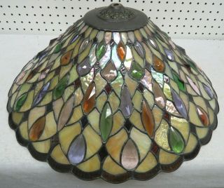 20 " Tiffany Style Multi - Color Stained Glass Lamp Shade