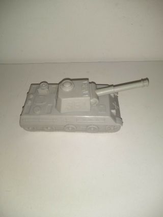 Vintage Marx Desert Fox - Battleground Playset Light Grey German Tanks