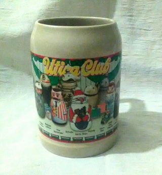 Vintage Utica Club Characters Beer Stein Mug Collectible 1998 Limited Edition