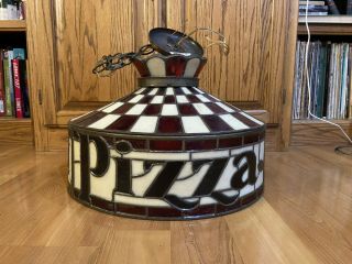 Vintage Pizza Hut Tiffany Style Lamp/light (1 Of 2)
