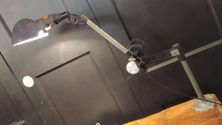Vtg Woodward Lamp Machinist Task Light Industrial Desk Machine Age Restored