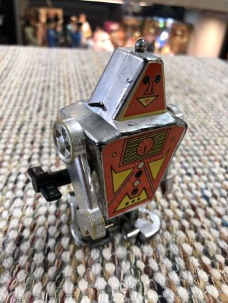 Vintage 1970s Silver Space Walking Robot Wind Up Toy 2