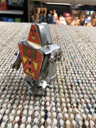 Vintage 1970s Silver Space Walking Robot Wind Up Toy 3