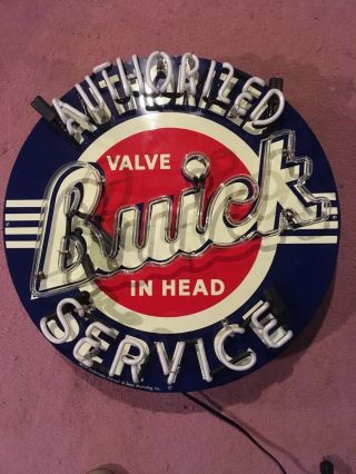 Unique Older Large Buick Service Neon Valve in Head Sign in 2