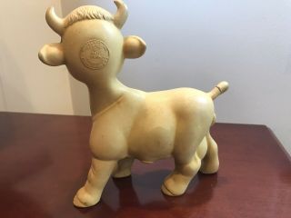 Vintage Cow Squeak Toy By Rempel Akron Ohio USA Still Squeaker 3