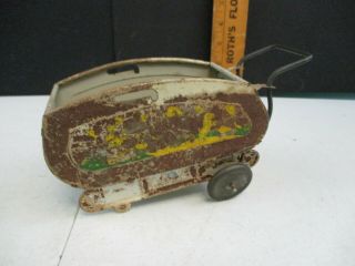 Vintage Ohio Art Tin Toy Baby Buggy Parts