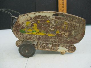 Vintage Ohio Art Tin Toy Baby Buggy Parts 3