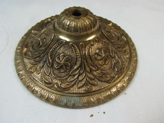 Vintage European Decorative Brass 6 " Bottom Bobeche Chandelier Lamp Part B11