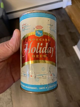 Special Holiday Beer 12 Oz.  Flat Top Beer Can Potosi Brewing Co Wisconsin