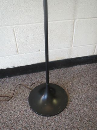 Bill Curry Tulip Floor Lamp Mushroom Glass Shade Mid Century Laurel black VGC 4