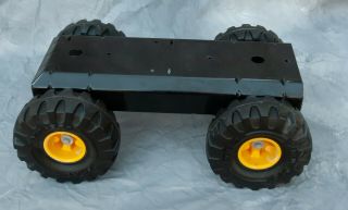 Tonka Part Only - Chassis With 4 Xmb Tires And 2 Axles For Mighty Diesel Crane