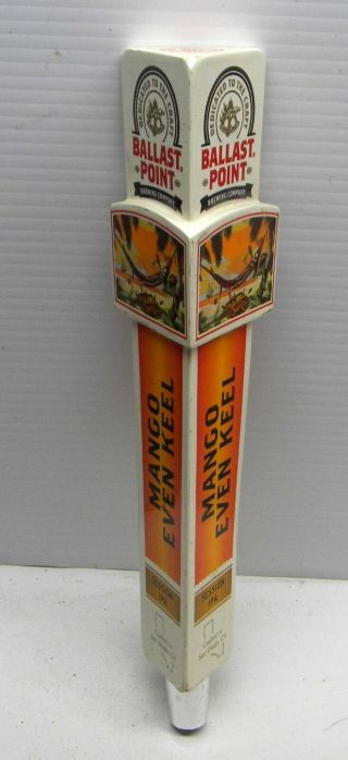Ballast Point Brewing Co Beer Tap Handle Mango Even Kneel Session Ipa San Diego
